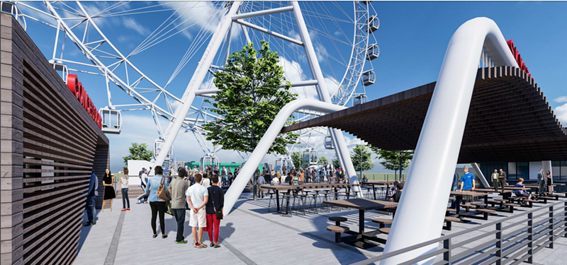 A rendering of the new permanent SkyStar wheel - Provided