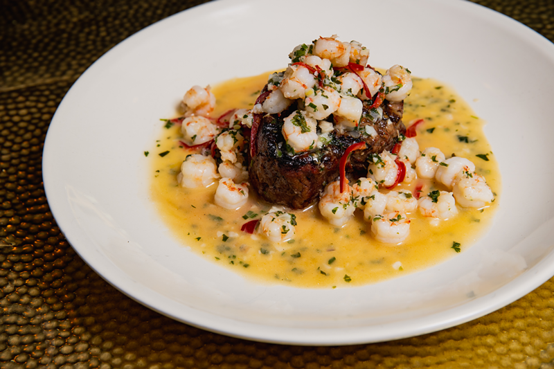 The prime filet with scampi - Photo: Hailey Bollinger