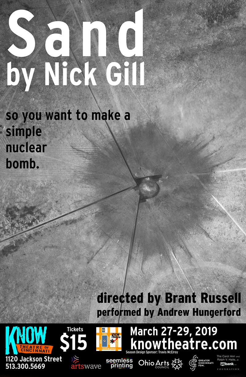 "Sand" by Nick Gill explores the development of nuclear weapons — and the devastation they bring. - Provided