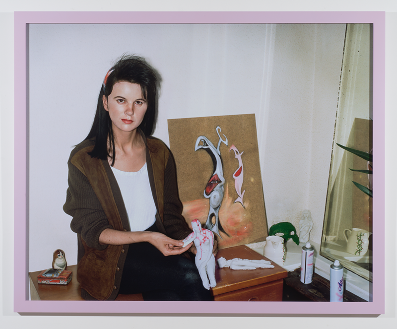 "Me as an Artist in 1984," 2014. Chromogenic print, 51½ x 63 inches (framed). - Photo: Gillian Wearing // Courtesy of the artist; Tanya Bonakdar Gallery, New York; Maureen Paley, London; and Regen Projects, Los Angeles