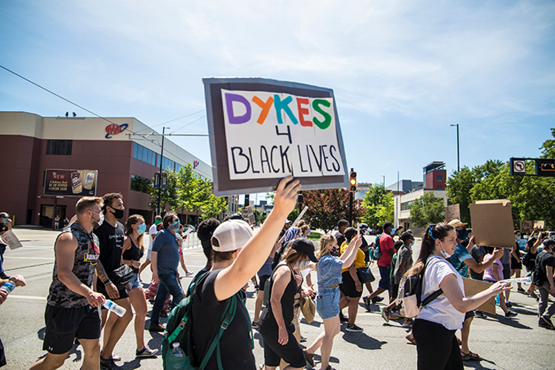 A recent protest march in Cincinnati - Photo: Nick Swartsell