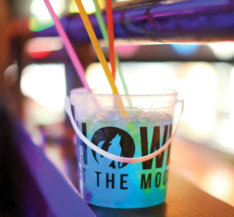 Howl at the Moon/Splitsville has food and drink options to please almost everyone, especially those who like blue alcohol. - Photo: Blue Martini Photography