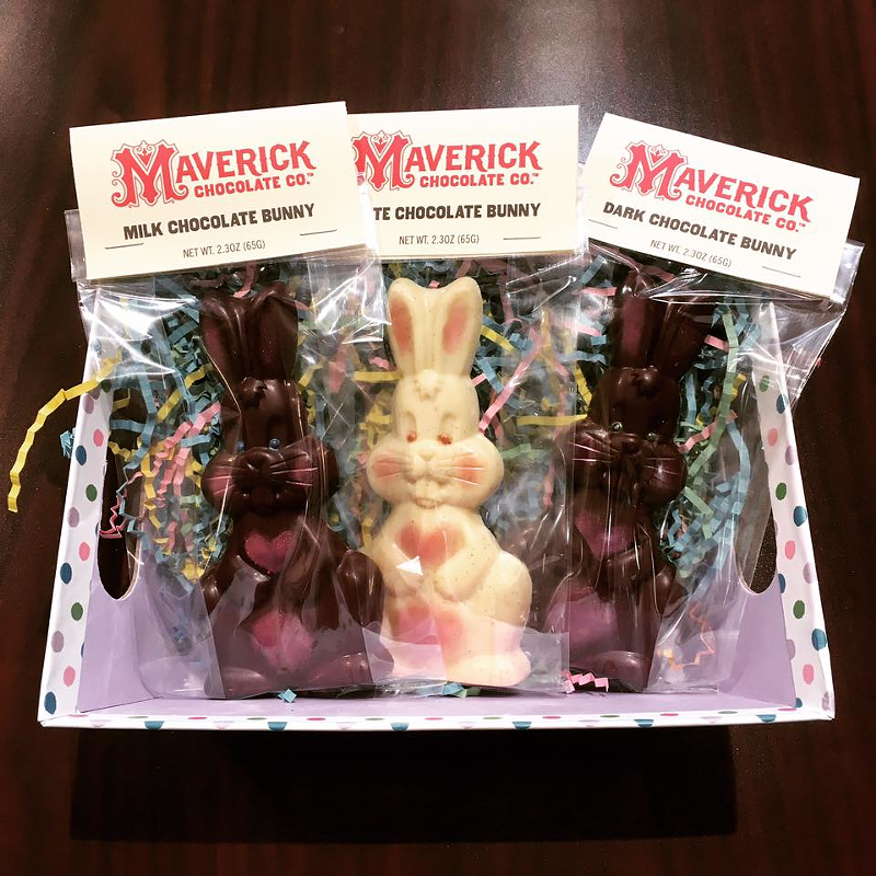 Maverick Chocolate Co.'s chocolate bunnies