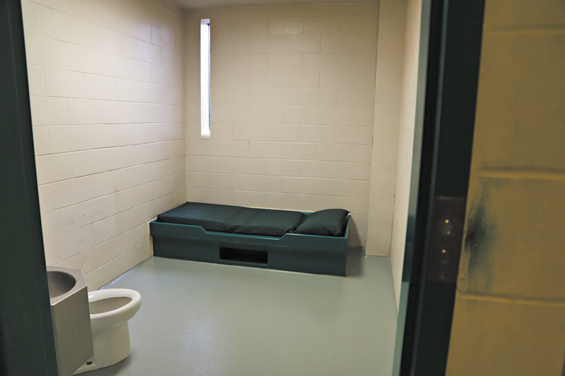 A cell in the Hamilton County Youth Center - NICK SWARTSELL
