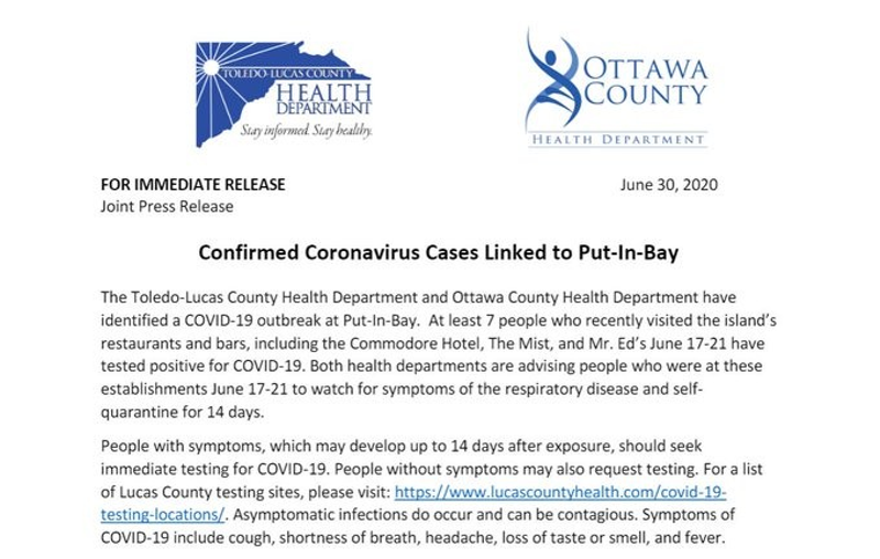 Welp, There Was a COVID Outbreak on Northern Ohio's Put-in-Bay