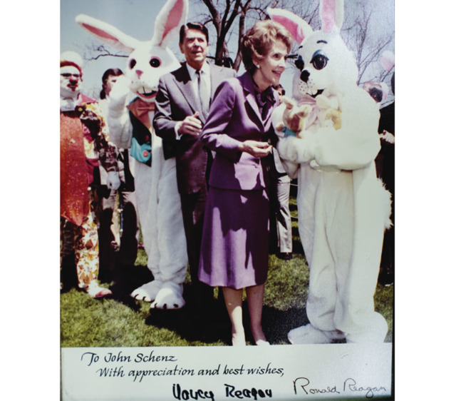The Schenz Easter Bunnies with the Reagans - Photo: Provided