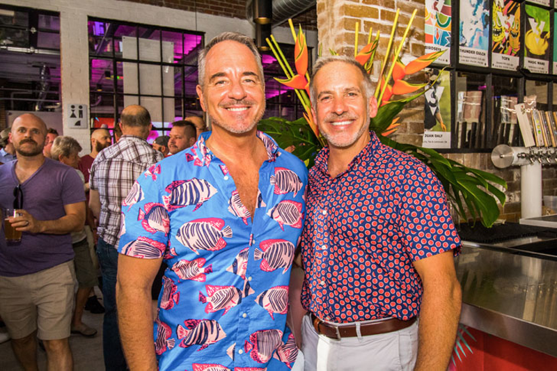 TeaDance founder Richard Cooke (left) and husband Marty Wagner - Photo: Patty Salas