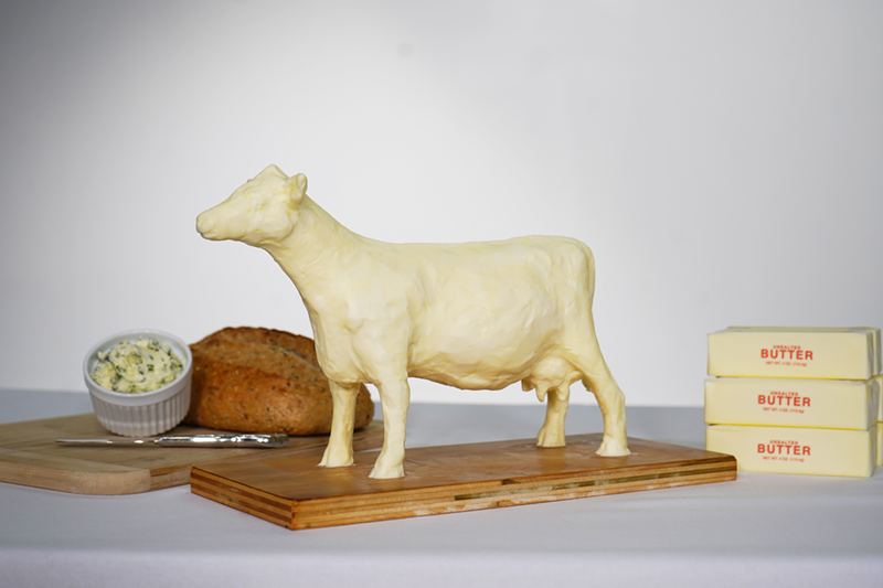 A mini butter cow - Photo: American Dairy Association Mideast