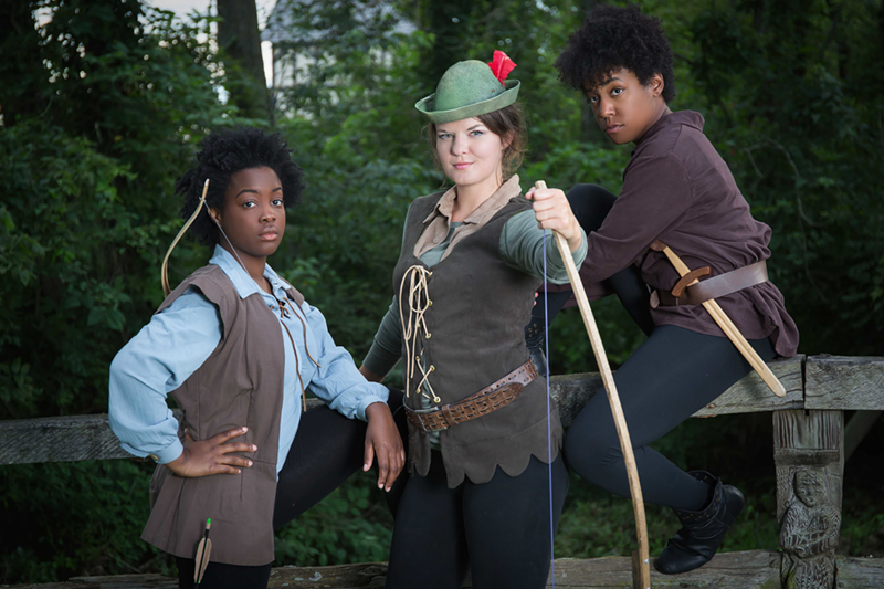 Ernaisja Curry, Maggie Lou Rader and Candice Handy in Know Theatre's "Marian" - Photo: Mikki Schaffner Photography