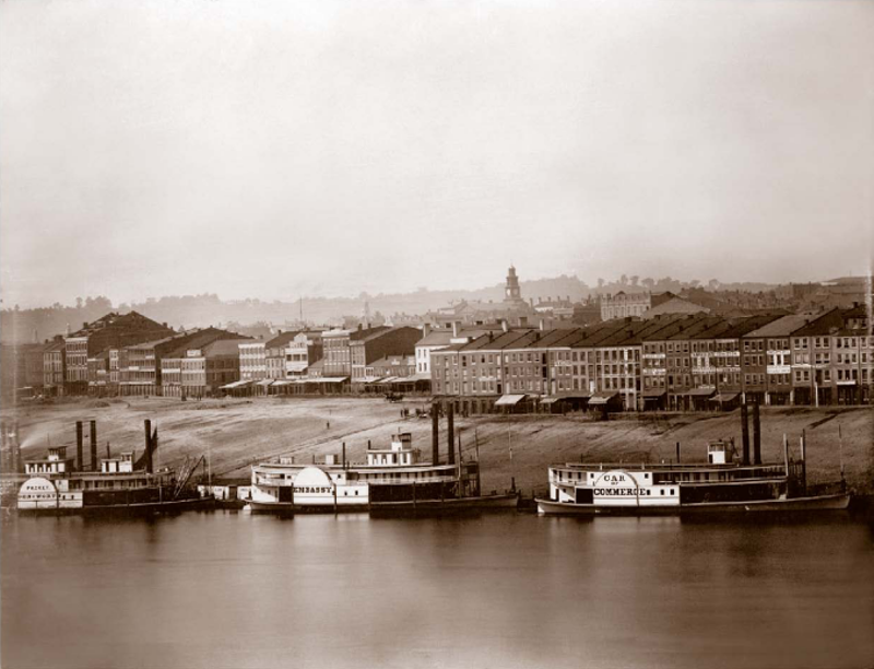 Charles Fontayne and William S. Porter, Cincinnati Panorama of 1848, 1848. Daguerreotype. - Courtesy of the Public Library of Cincinnati and Hamilton County