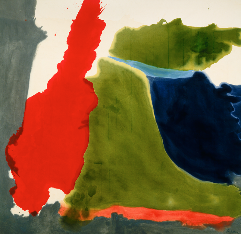 Helen Frankenthaler (1928–2011), United States, Rock Pond, 1962–1963, acrylic on canvas, Cincin-nati Art Museum; The Edwin and Virginia Irwin Memorial, 1969.11, © 2019 Helen Frankenthaler Foundation, Inc. / Artists Rights Society (ARS), New York - Photo: Provided by the CAM