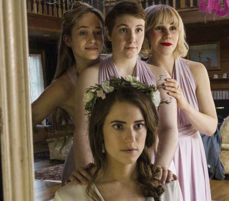 The group preps for Marnie’s wedding in Girls.