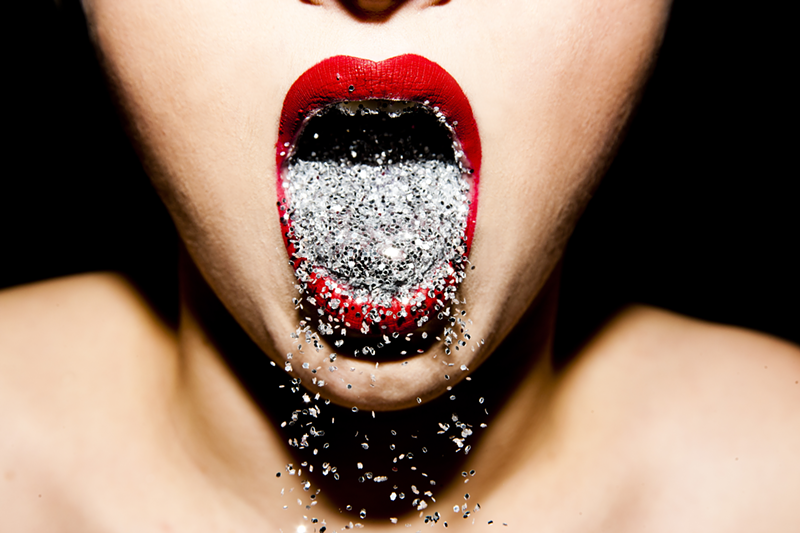 "Mouth Full of Glitter" by Tyler Shields