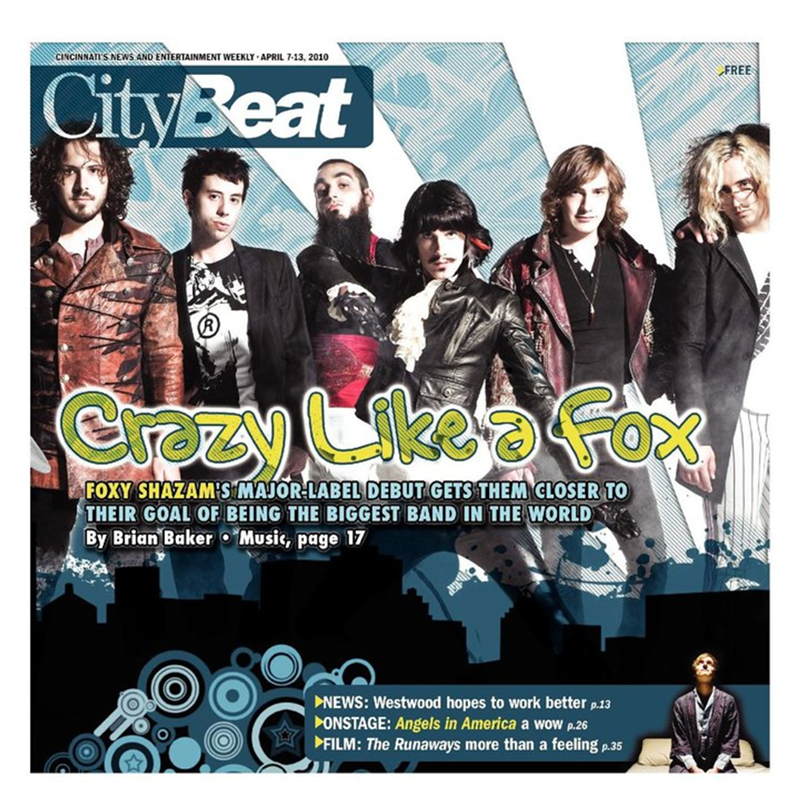 Foxy Shazam on the cover of CityBeat in 2010