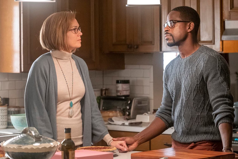 Mandy Moore as Rebecca and Sterling K. Brown as Randall in "This is Us" - Ron Batzdorff/NBC