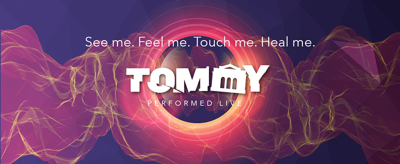 Banner for local production of "The Who's Tommy" shows a Memorial Hall-shaped second "M." - PHOTO: Provided