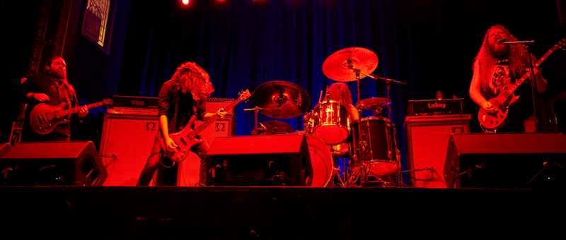 Beneath Oblivion onstage at the Woodward Theater - Photo: Rob Wolpert