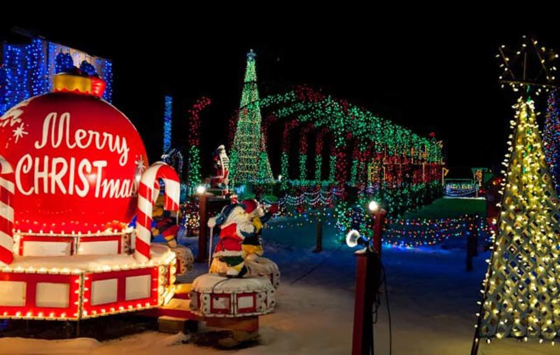 Morrow's Nationally Recognized The Christmas Ranch Features One Million Dancing Lights and a Drive-Thru Display