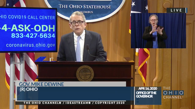 Gov. Mike DeWine: Ohio Can Start to Reopen May 1