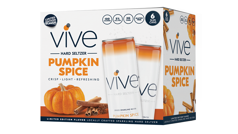Pumpkin Spice VIVE Hard Seltzer - Photo: Provided by Braxton Brewing Co.