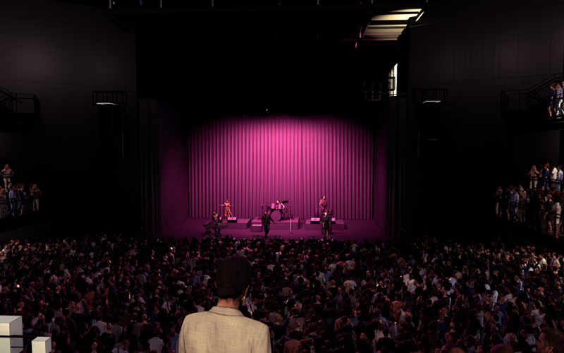 A rendering of the inside of the Andrew J. Brady ICON Music Center - PHOTO: TWITTER.COM/ICONMUSICCENTER