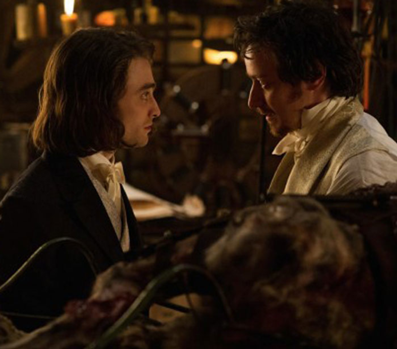 Daniel Radcliffe and James McAvoy in 'Victor Frankenstein'