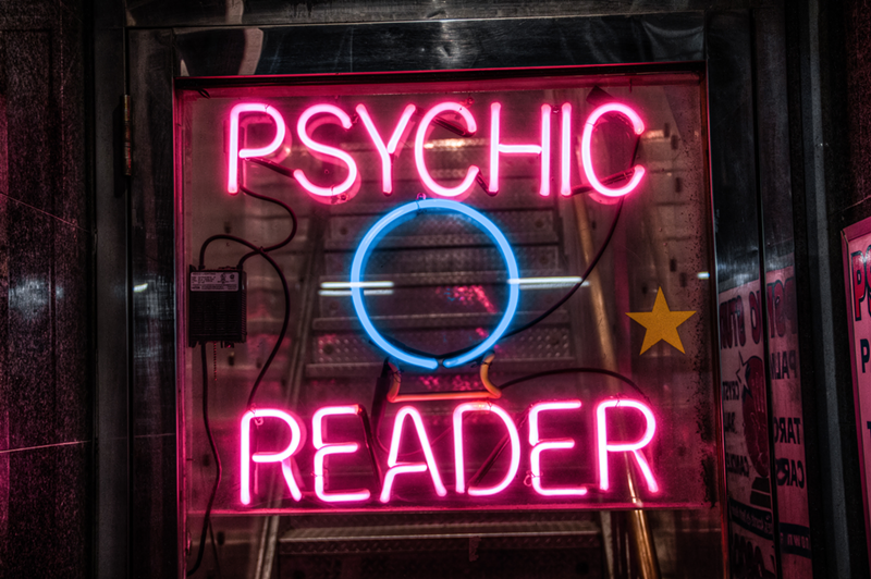 According to a recent IBISWorld Industry Report, the psychic services industry is booming; the market analysis found that in the past five years, use of “psychic services” in the U.S. has grown steadily, having amassed over $2 billion in revenue in 2018. - PHOTO: SCOTT RODGERSON/UNSPLASH