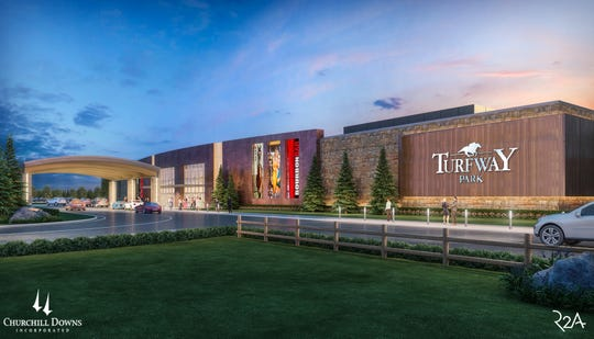 Renderings of Turfway Park renovations - Churchill Downs