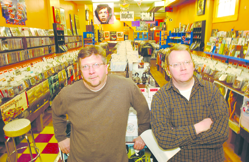 Jim and Darren Blase at Shake It Records in 2004 (Photo: CityBeat archives)