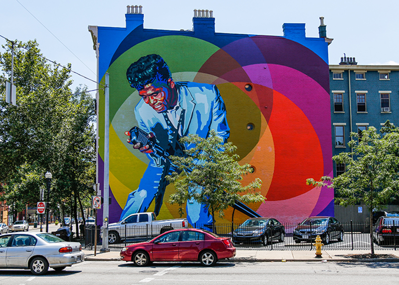 ArtWorks' James Brown mural - Photo: Hailey Bollinger