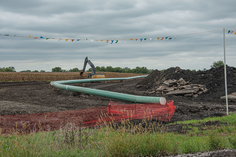 Construction of a segment of the Dakota Access Pipeline in Iowa - Carl Wycoff