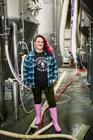 Natalie Blair, a brewer at Rhinegeist, is just one example of women working in the local beer industry. - Photo: Hailey Bollinger