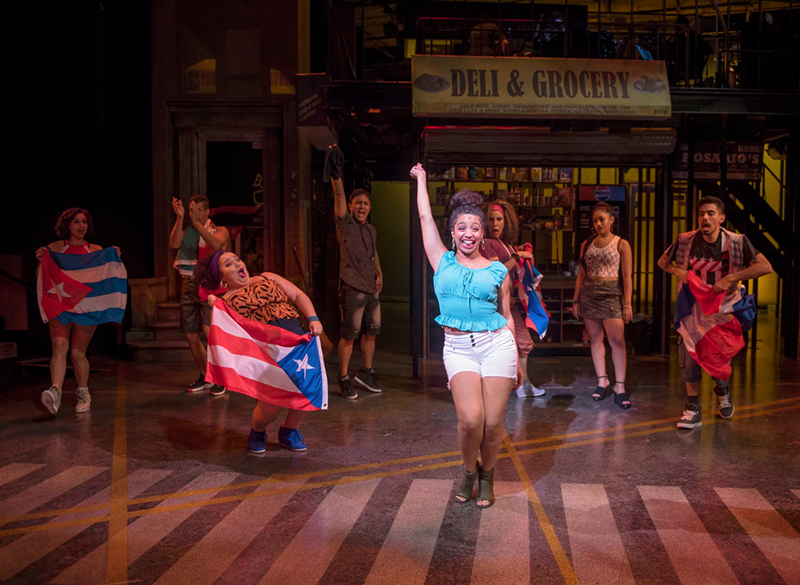 The cast of Cincinnati Playhouse in the Park’s production of "In The - Heights" - Photo: Michael Brosilow