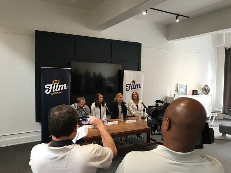 Film Cincinnati announces "Point Blank" at a Tuesday press conference. - PHOTO: Provided