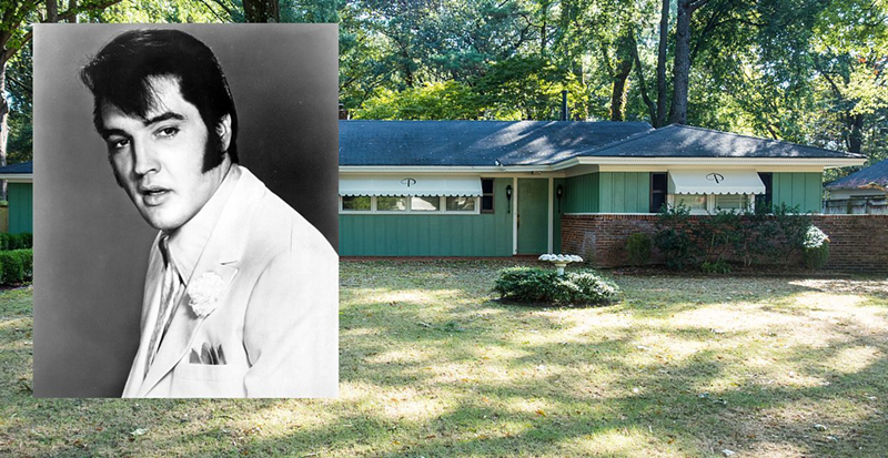 OK, dumbocrats, listen up: Elvis lived in this house in Memphis in the mid-’50s, right before moving to Graceland. THEREFORE, "Elvis had left the house," which was PRECISELY what Donald Trump said at the Medal of Freedom ceremony. - House photo: Kenneth C. Zirkel (CC-by-4.0)