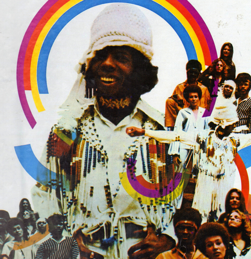 Sly Stone on the cover of Sly and the Family Stone's 1967 debut album, 'A Whole New Thing'