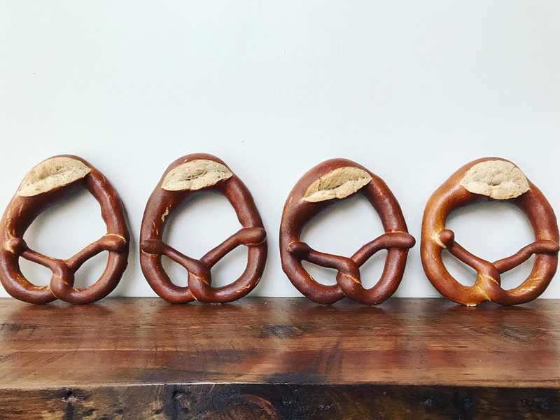 Swabian-style pretzels have skinny "arms" which connect near the top of the pretzel instead of the bottom - Photo: Drew Rath