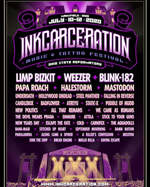 Limp Bizkit, Weezer and Blink-182 to Headline Third Annual Inkcarceration Festival at Ohio's 'Shawshank' Prison in July