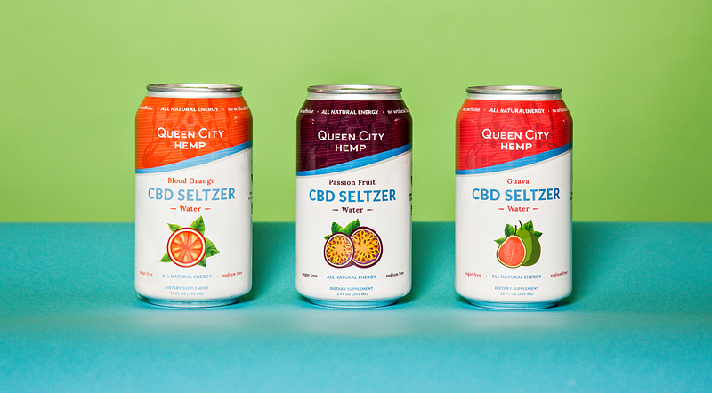 The three current flavors of CBD Seltzer - Photo: Hailey Bollinger