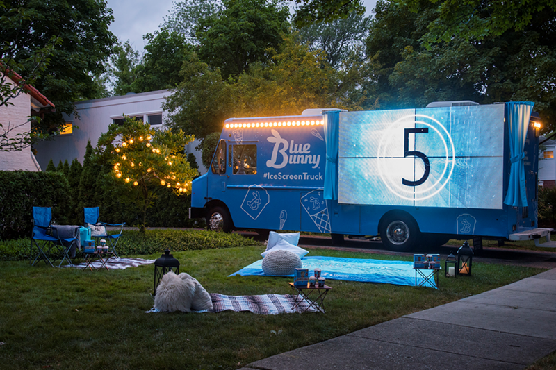 Blue Bunny Is Hosting a Contest To Bring a Mobile Movie Screen and Ice Cream Truck to Five Lucky Cincinnatians
