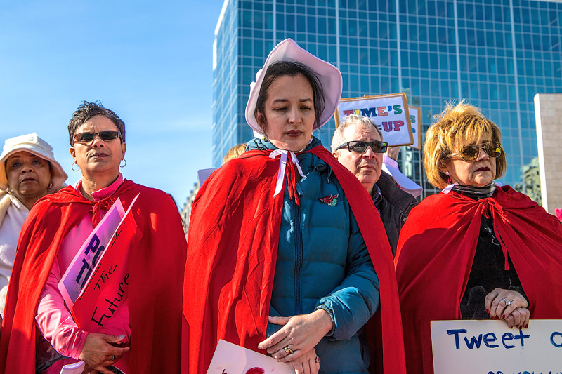 Attendees at the 2018 Cincinnati Women's March - Photo: Nick Swartsell