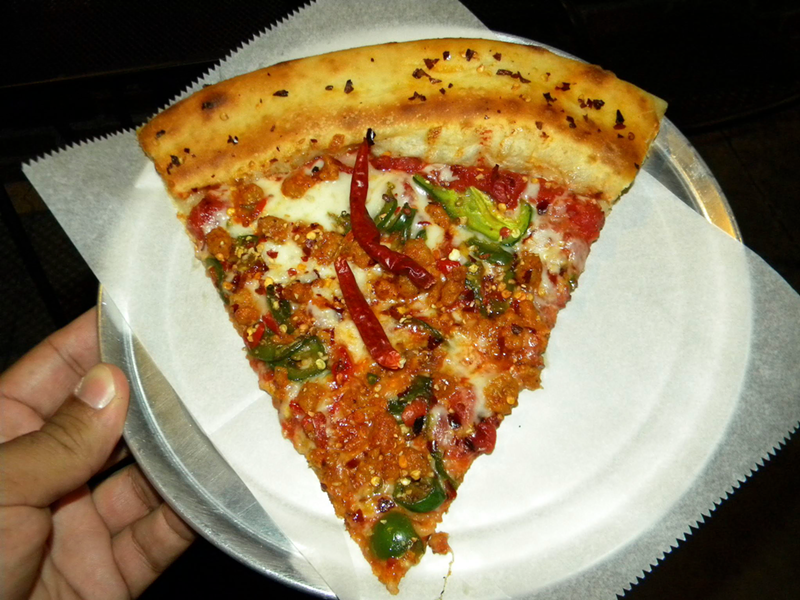 Fiery Death w/ Hate Sausage pizza - Photo: Provided by Mikey's Late Night Slice