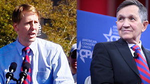 Richard Cordray (left) and Dennis Kucinich - Photos: Gage Skidmore (left) Veronica V. (right) both courtesy Wikipedia Commons