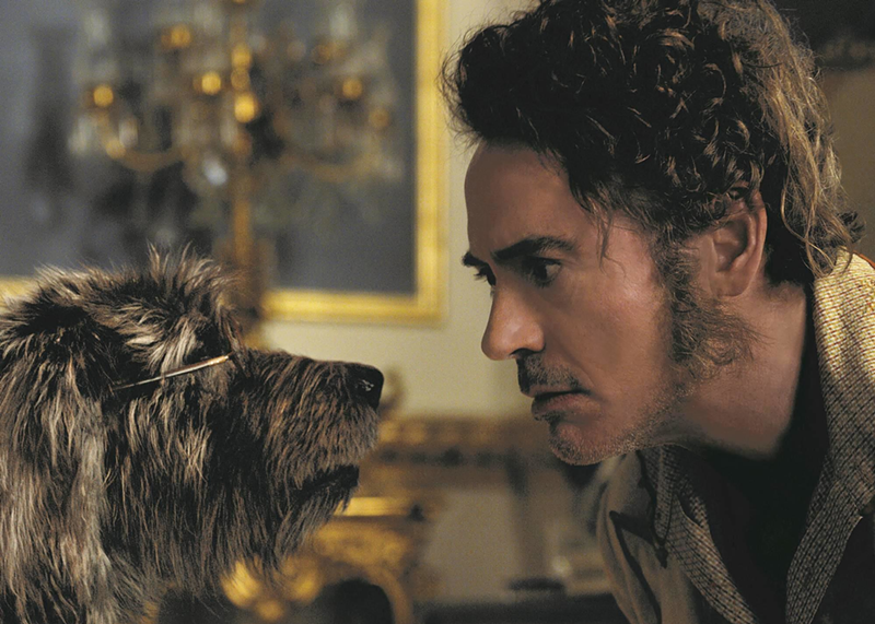 Jip the dog and Robert Downey Jr. in 'Dolittle' - Universal Pictures