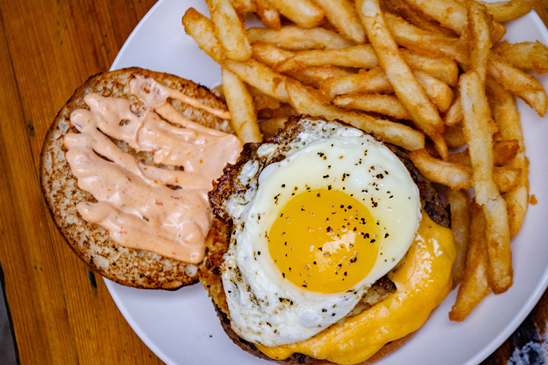 Arnold's Yo Mama Burger - Photo: Holden Mathis