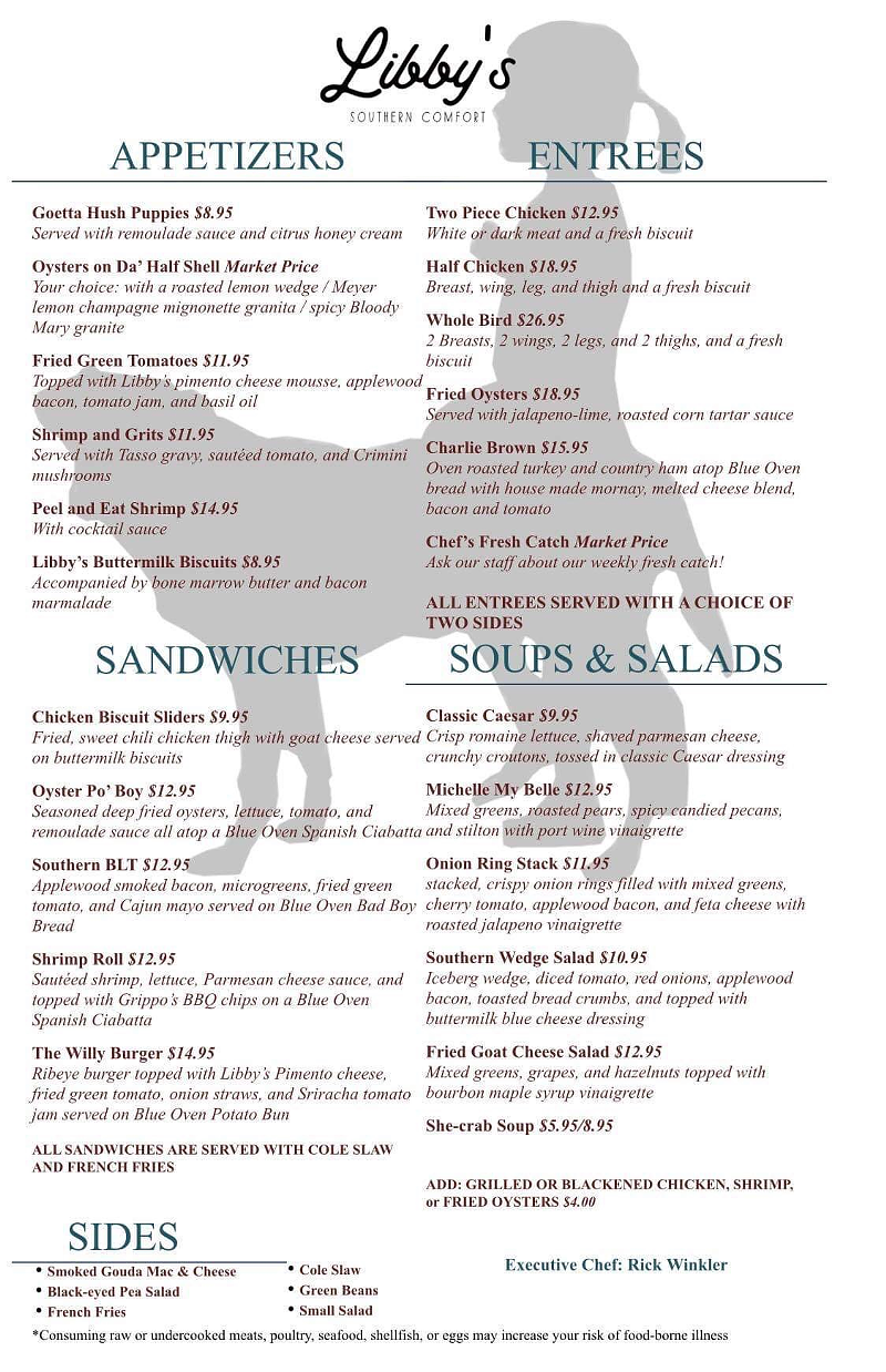 The restaurant menu - Photo: Provided