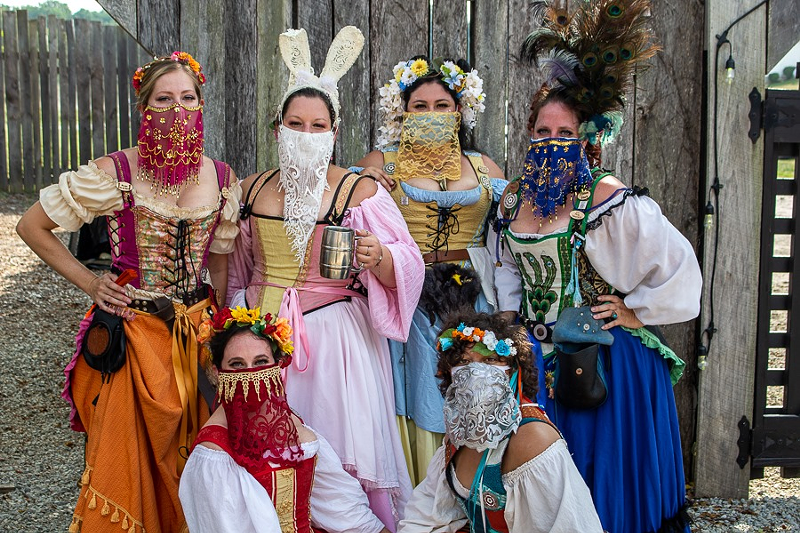 Corsets and masks on! - PHOTO: FACEBOOK.COM/OHIORENFEST