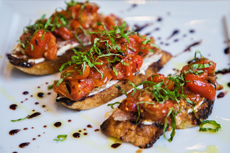 The tomato and whipped cheese bruschetta is good enough to fight over. - PHOTO: BRITTANY THORNTON