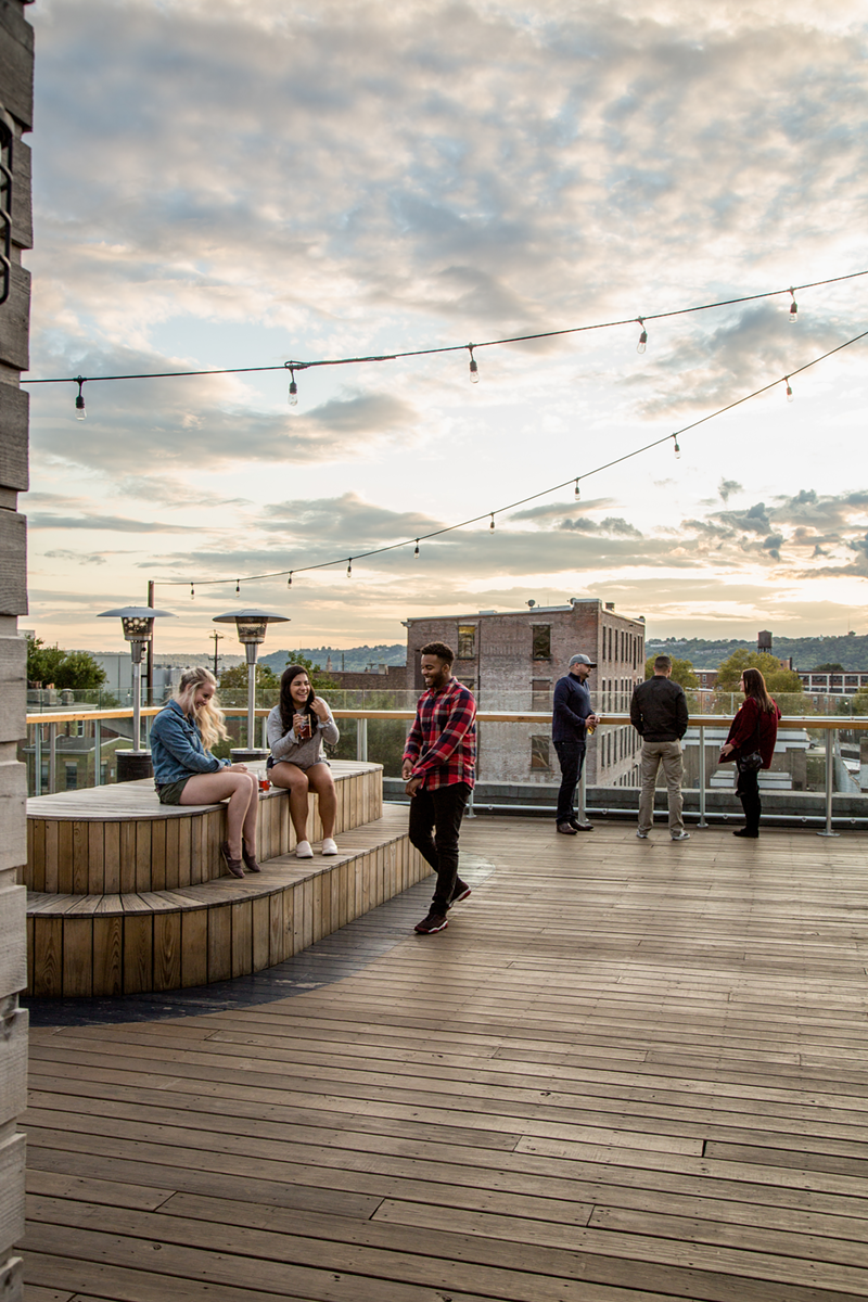 The rooftop patio at Rhinegeist in warmer weather - PHOTO: HAILEY BOLLINGER