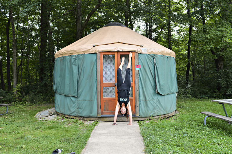 Despite forgetting to bring DVDs and beer, writer Katie Griffith enjoyed her stay at the yurt. - Photo: Katie Griffith